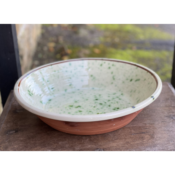 Italian inspired Large shallow Pancheon 