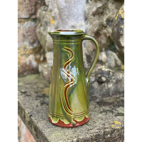 Green Slipware Jug 