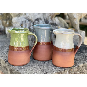 Old English Jug Large in White - Limpopo or Green