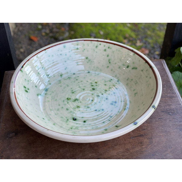 Italian inspired Large shallow Pancheon 