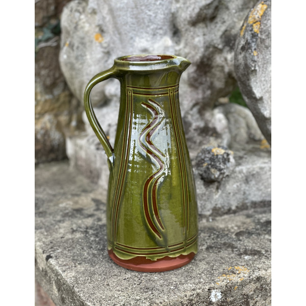 Green Slipware Jug 
