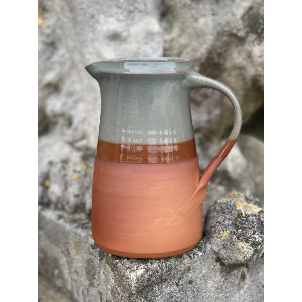 Old English Jug Large in White - Limpopo or Green