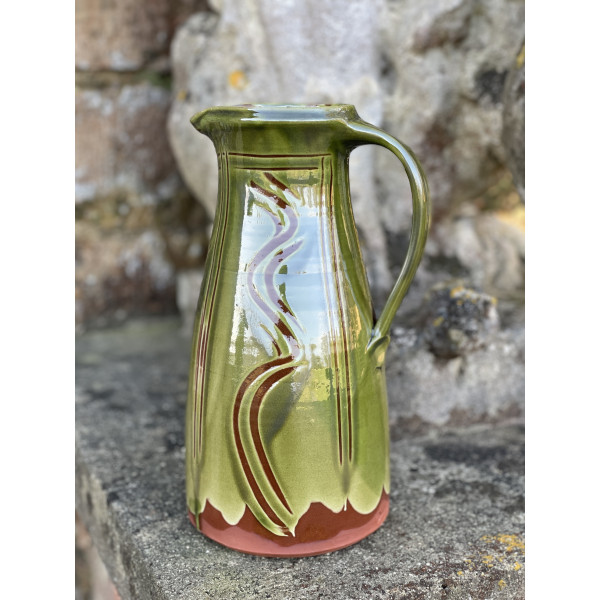 Green Slipware Jug 