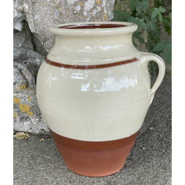 Confit pot large white 
