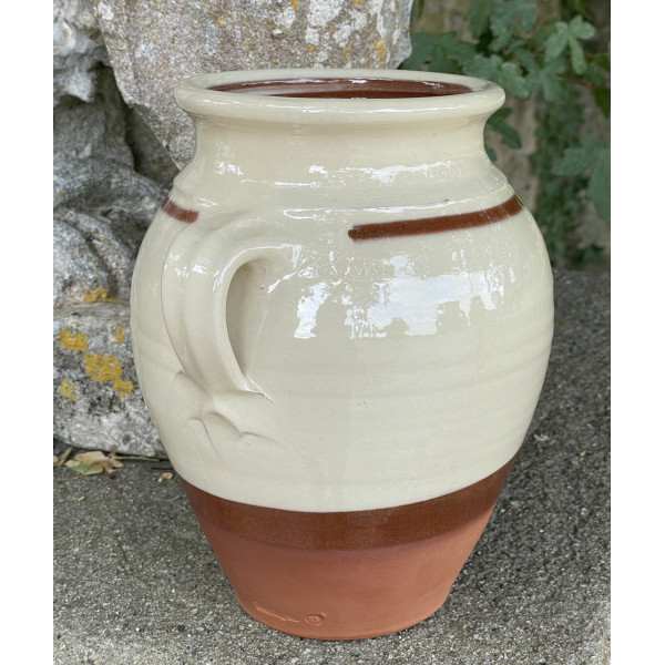 Confit pot large white 