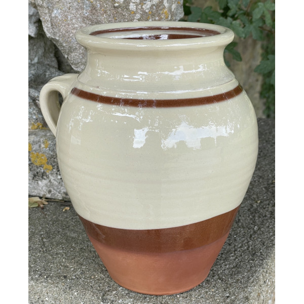 Confit pot large white 