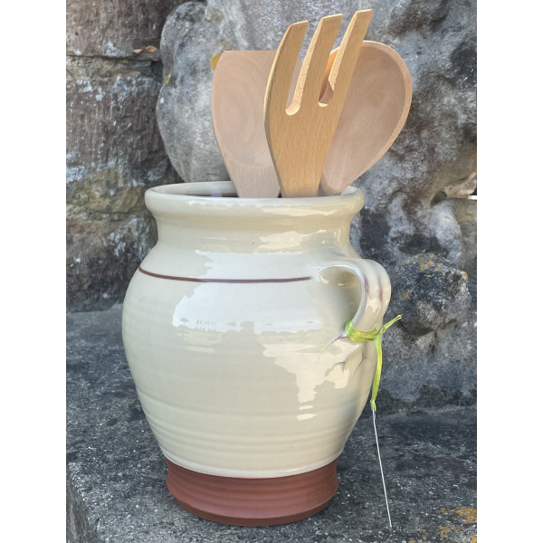 Utensils pot in Old English White 