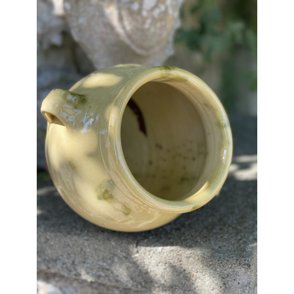 Confit pot large Cream - Green