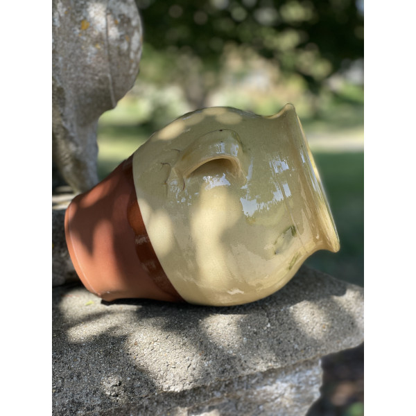 Confit pot large Cream - Green