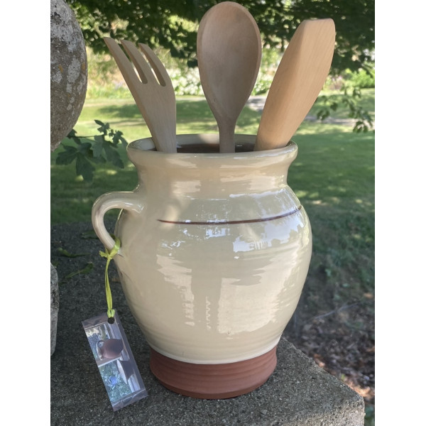 Utensils pot in Old English White 