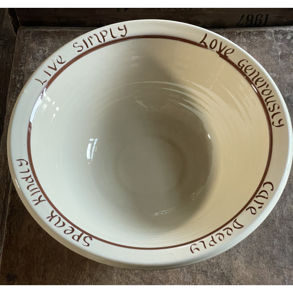 Live Simply Bowl