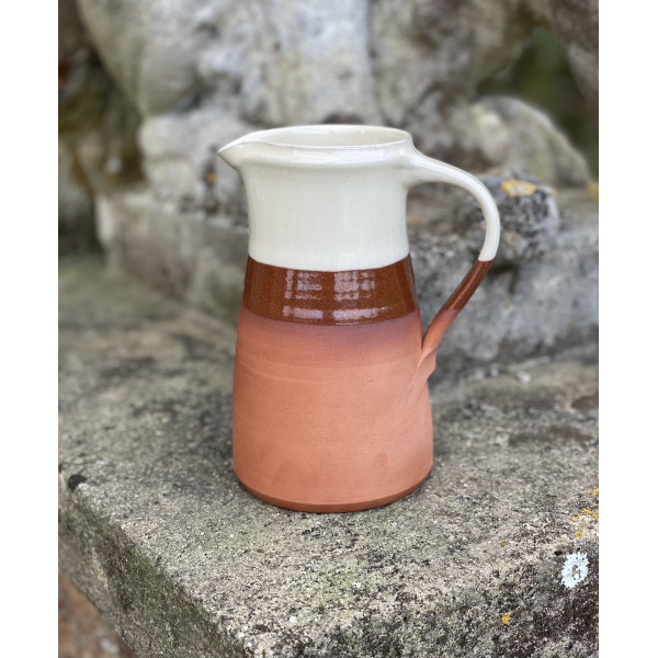 Old English Jug Large in White - Limpopo or Green