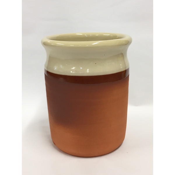 Utensil Pot in Old English White